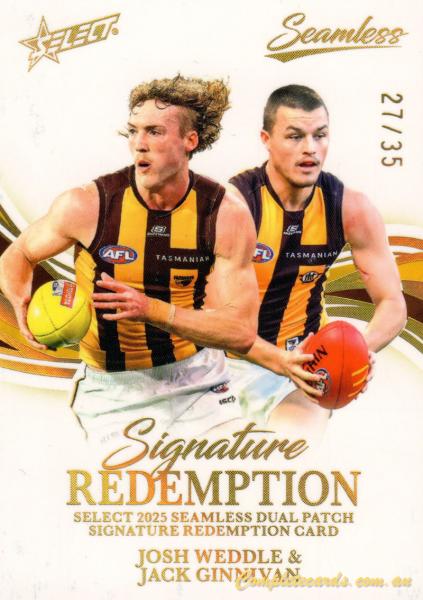 2025 AFL Seamless - Dual Patch Signature Booklet