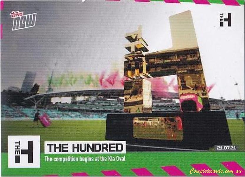 2021 Topps Now Cricket The Hundred