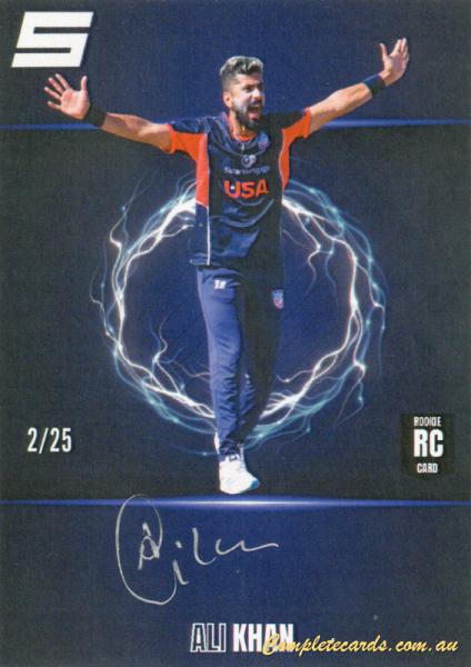 2024 Sportsnection USA Cricket Signature Set - Blue Parallel Edition