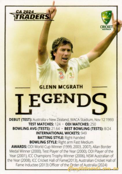 2024-25 TGI Traders Cricket Australia Luxe - Legends Case Card