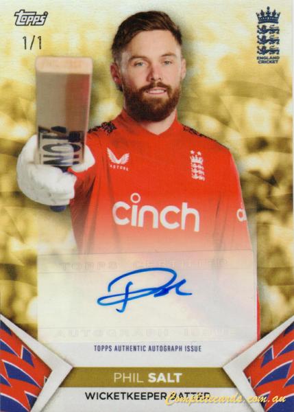 2024 Topps England Cricket Set - Autographs - /1