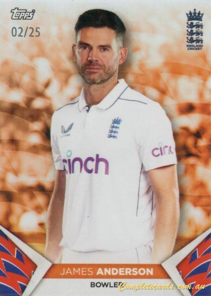 2024 Topps England Cricket Set - Base - /25