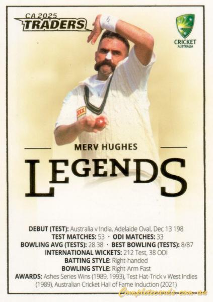 2025-26 TGI Traders Cricket Australia Luxe - Legends Case Card