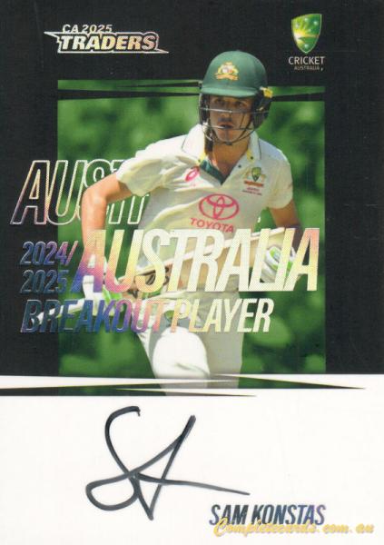 2025-26 TGI Traders Cricket Australia Luxe - Breakout Signature