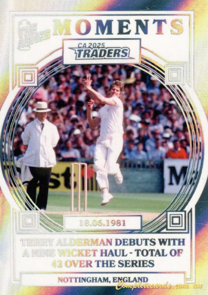 2025-26 TGI Traders Cricket Australia Luxe - Ashes Moments Silver