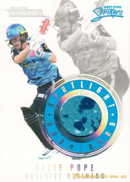 2025-26 TGI Traders Cricket Australia Luxe - Spotlight Jersey Patch Silver