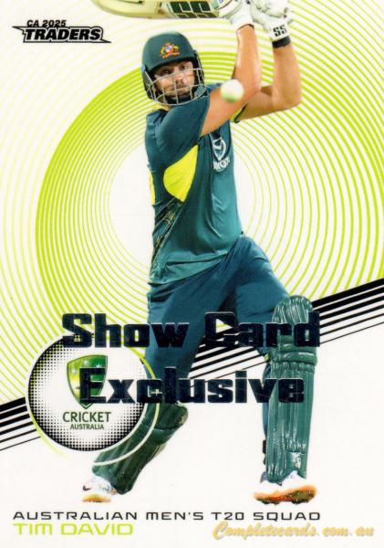 2025-26 TGI Traders Cricket Australia Luxe - Show Card Exclusive