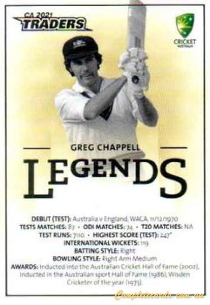 2021-22 TLA Traders Cricket Australia - Case Cards Legends 
