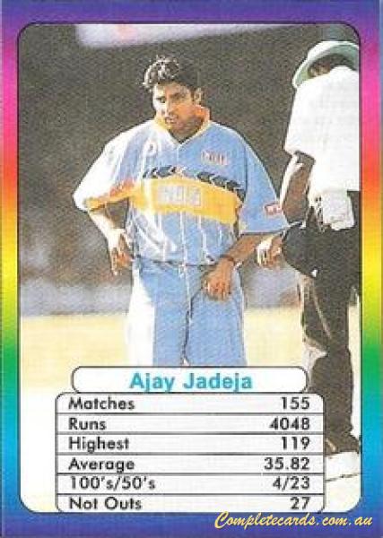 1999 Surana Top Trumps Supertop ODI Cricket Batsmen 