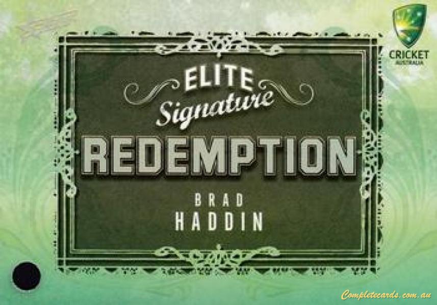 2009-10 Select - Elite Signature Redemption 