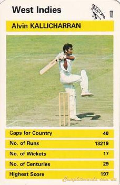 1978 Top Trumps International Cricketers 