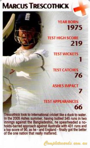2005 Top Trumps Limited Editions The Ashes 