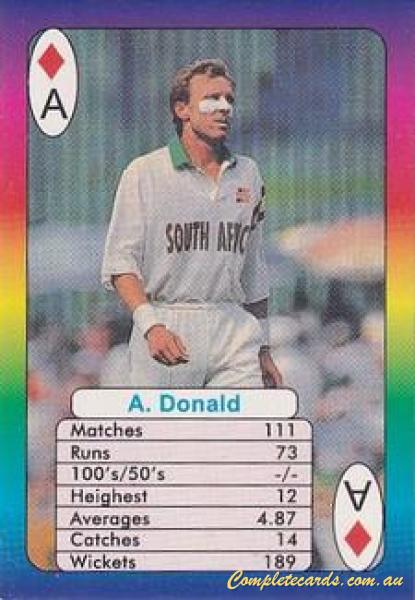 1999 Surana Supertop Trump Game Cricket Series 2 