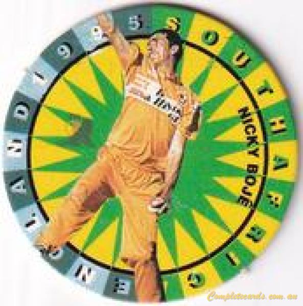 1995 Topsport Total South Africa v England Cricket Player Discs 