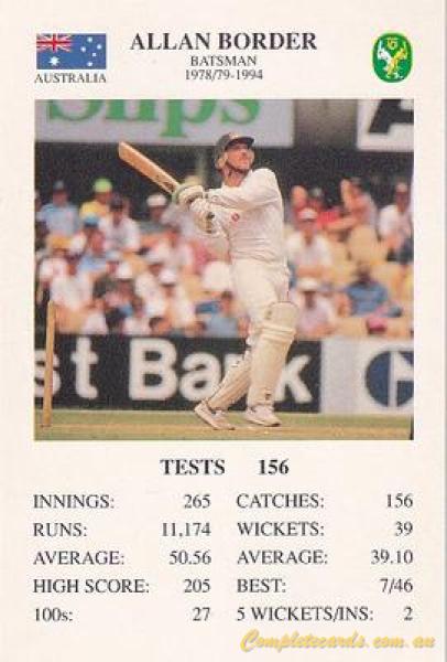 1993 The Great Test Match Card Game 