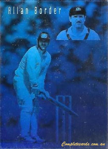 1994-95 Futera Cricket - Allan Border Hologram Card