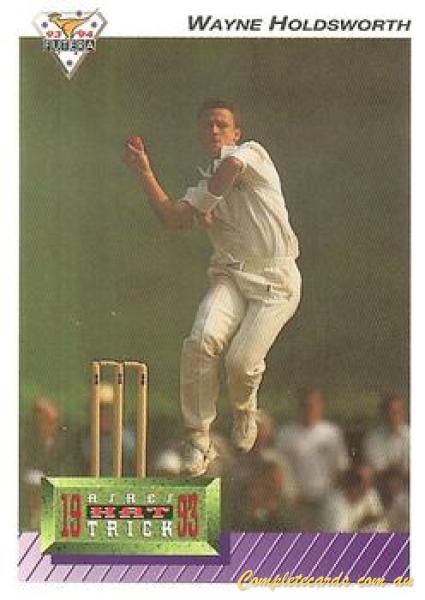 1993-94 Futera International Cricket - Hat Trick Card