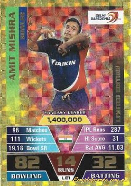 2016-17 Topps Cricket Attax IPL - Limited Edition 