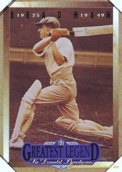 1993-94 Futera International Cricket - Greatest Legend Sir Donald Bradman 