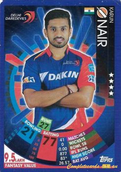2017-18 Topps Cricket Attax IPL - Base