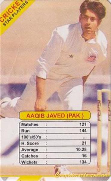 1998 Universal Cricket Star Players Trump Game 