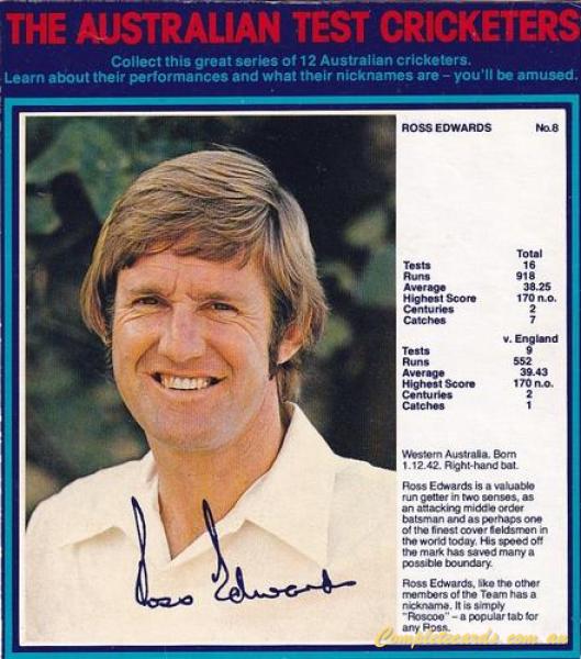 1975 Colgate-Palmolive Ajax The Australian Test Cricketers 