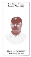 1990 County Print Services - South African Cricket Team 1894