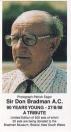 2002 Tony Sheldon Collectibles - Don Bradman Tribute Series 2 Cricket Cards