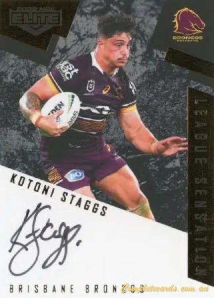 2022 NRL Elite - League Sensations Signatures Black 