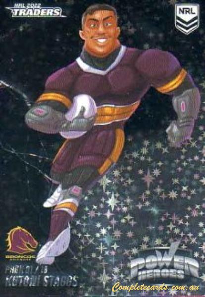 2022 NRL Traders - Power Heroes Black 