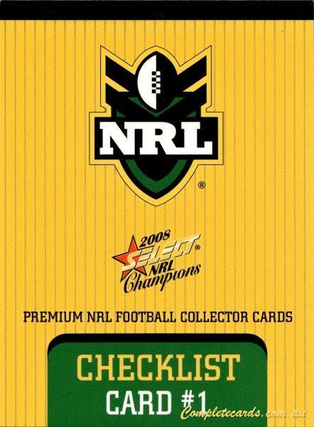 2008 Select NRL Champions - Base