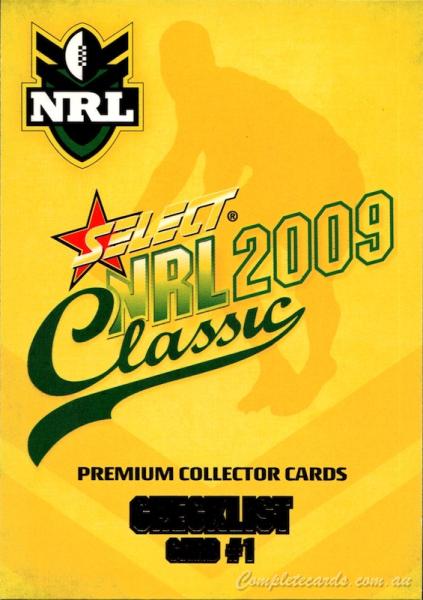 2009 Select Classic - Base