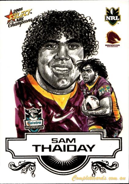 2008 Select NRL Champions - Sketch Cards 