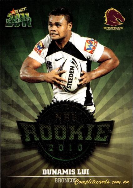 2011 NRL Champions - Rookie 2010 