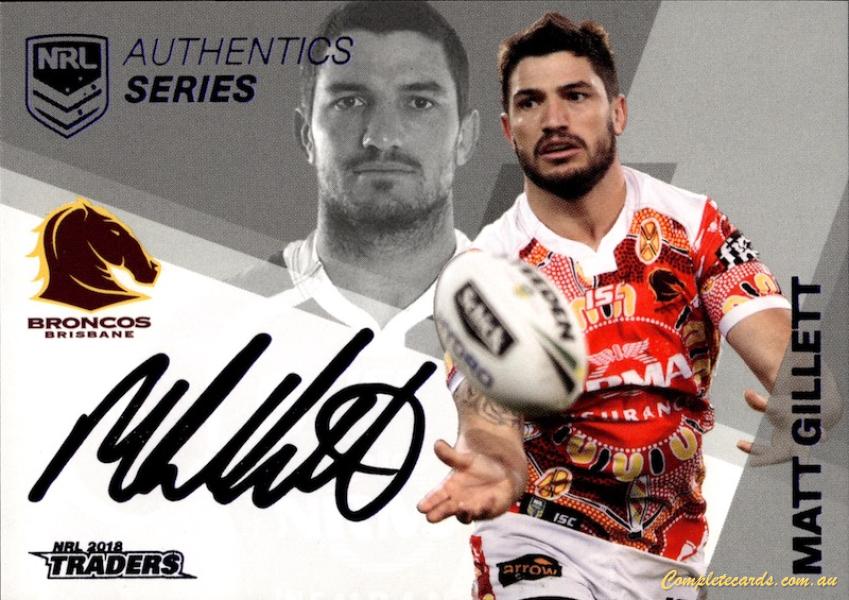 2018 NRL Traders - Authentic Series Silver