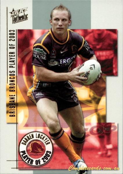 2004 Select Authentic Club - Player of the Year