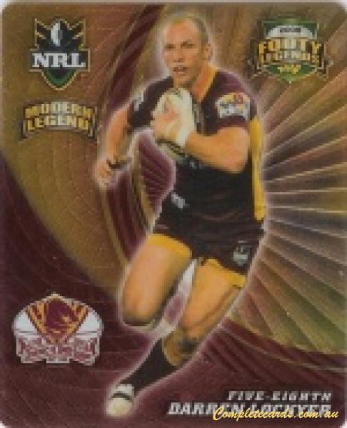 2008 NRL Footy Legends Tazos: Modern Legends