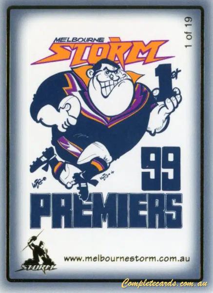 1999 Premiers Set - Melbourne Storm
