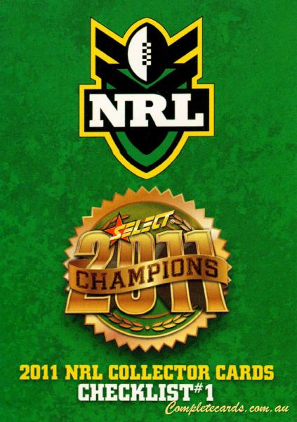 2011 NRL Champions - Base