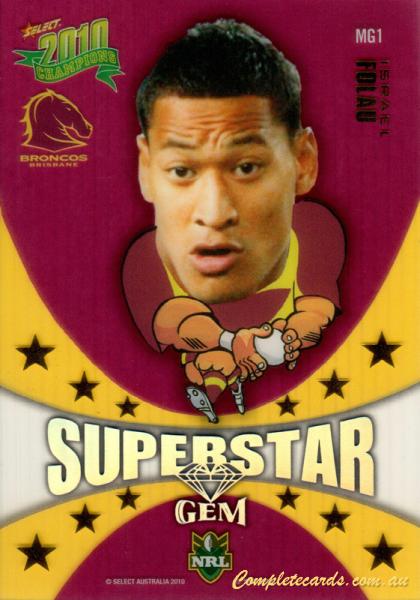 2010 NRL Champions - Superstars Mascot Gem 