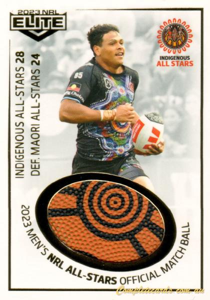 2023 NRL Elite - Match Ball Patch Card