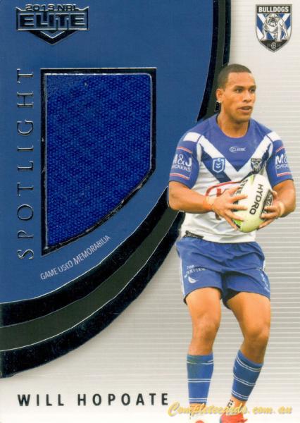 2019 NRL Elite - Spotlight Jersey Patch Cards - Silver 