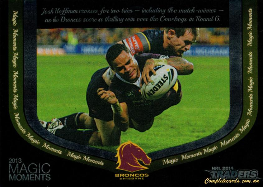 2014 NRL Traders - 2013 Season to Remember Magic Moments