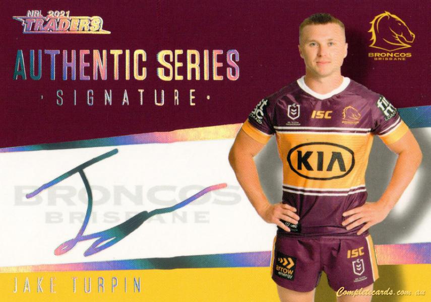 2021 NRL Traders - Authentic Series Signature Silver 