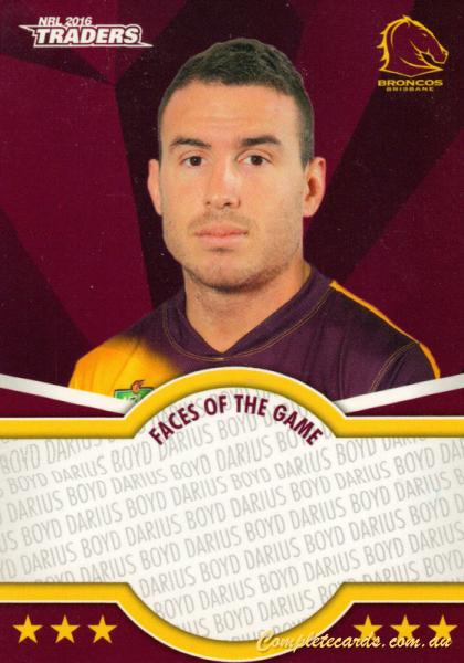 2016 NRL Traders - Faces of the Game