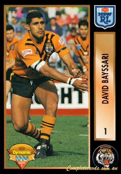 1994 Dynamic Rugby League Series 1 - Base