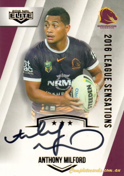 2016 NRL Elite  - League Sensations Signature