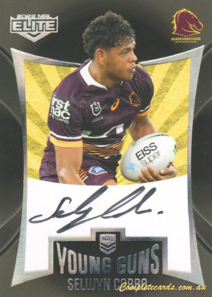 2022 NRL Elite - Young Guns Signature 