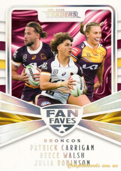 2025 NRL Traders Titanium - Fan Faves Team