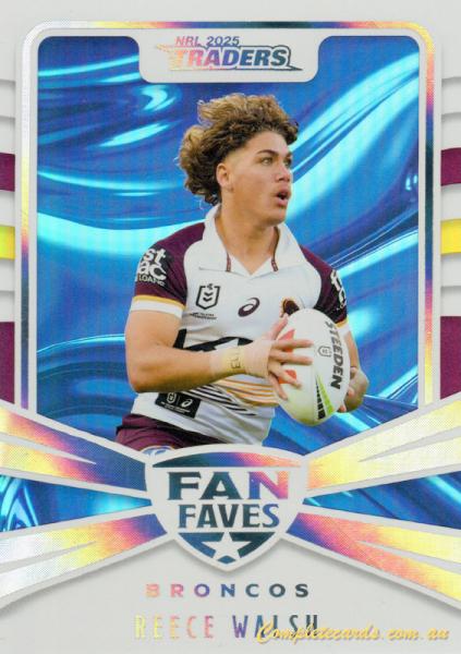 2025 NRL Traders Titanium - Fan Faves Blue